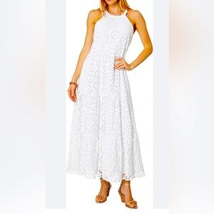 Lilly Pulitzer Women's Beccalyn Eyelet Maxi Dress XL NWT